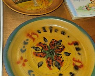 Norwegian hand painted plates