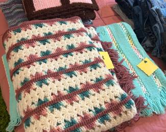 Vintage Afghan blankets