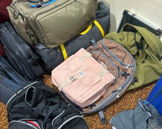 Backpacks and camping gear
