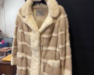 Mink coat and hat, Canada