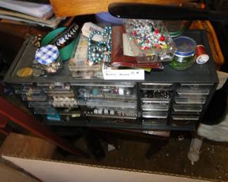 Filled with beads and jewelry making supplies