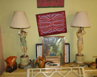 Figural lamps, art