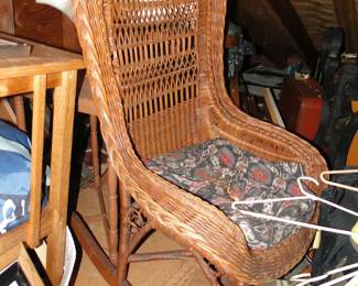 Wicker rocking chair