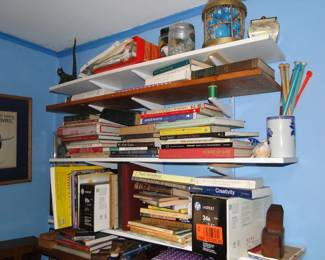 Tons of books and bric a brac