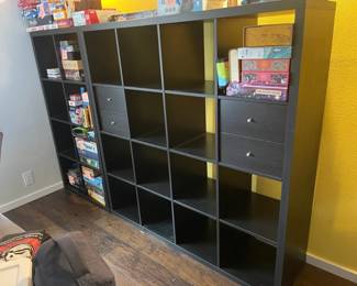 Two Ikea Kallax Wall Storage Units