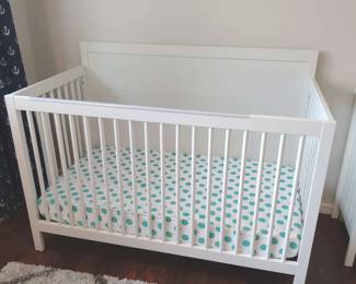 White Modern Crib