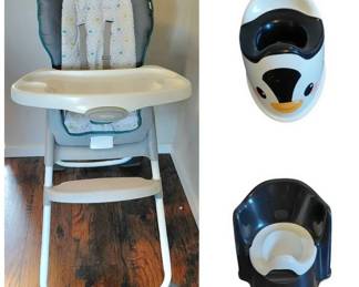 Convertible Infant To Toddler Highchair And Training Potties