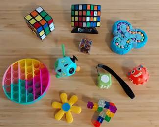 Rubiks Cubes And Malleable Fidgets