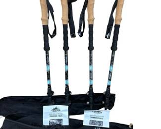 Two Pair Of Cascade Mountain Tech Trekking Poles