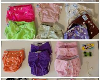 Newborn To 9 Month Cloth Diaper Covers Fuzzybottoms, Kissaluv, Thirsties And More