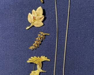 Enamel Pins And Pilgrim Brand Necklace