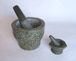 Thai Granite Mortar And Pestel Large And Mini