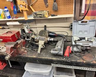 power tools, vintage Black and Decker drill