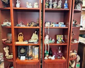 collectables; jasperware, copper, porcelain, wood carved