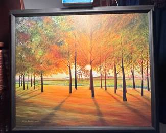 John Bevier "Autumn Light" Landscape Painting