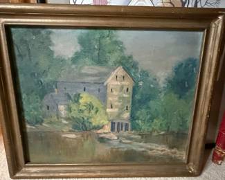 Landscape Painting of a Mill by Vernon Murdock