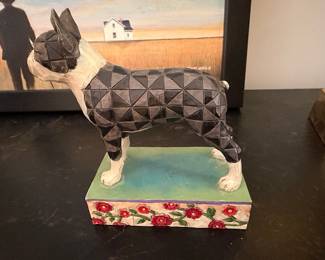 Jim Shore "Heartwood Creek" Boston Terrier Figurine
