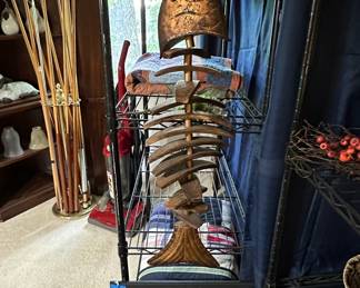 Rustic Metal Fish Skeleton Sculpture