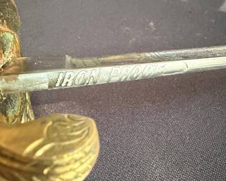 Indian "Iron Proof" Officer's Sword with Scabbard - Possibly Horstmann