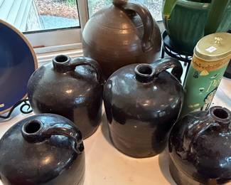 Collection of Antique Stoneware Jugs