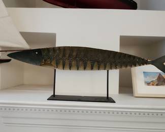 Artisan Metal Fish Sculpture