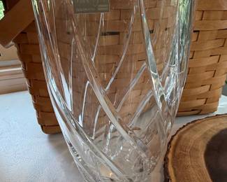Mikasa Olympus Swirl Crystal Vase