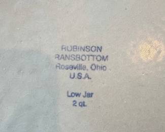 Robinson Ransbottom Pottery Low Jar 2 qt.