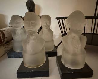 Frosted Glass Presidential Busts Collection