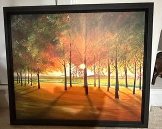 Sunset Landscape Painting by John Bevier