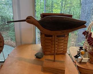 WEK William Kirkpatrick Carved Shorebird Decoy