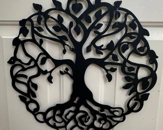 Metal Tree of Life Wall Art with Heart