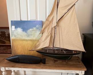 Vintage Pond Yacht Model Sailboat