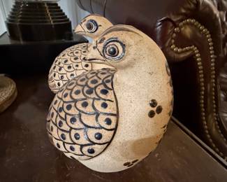 Pair of Vintage Tonala Folk Art Birds