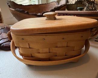 Longaberger 1996 Large Market Basket with Lid