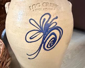 Log Creek Pottery Stoneware Jar