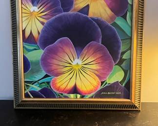 John Bevier Pansy Painting
