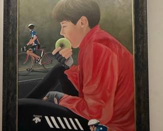 Cyclist Portrait by John Bevier