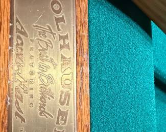Olhausen "The Better Billiards" Pool Table