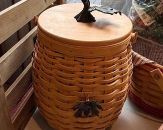 Longaberger 2000 Pumpkin Basket with Lid