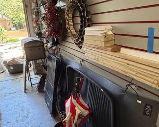 Various Wreaths, Dog Crate, etc. 