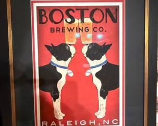 Boston Brewing Co. "Newman & Bartley" Boston Terrier Art Print