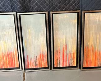 Set of 6 Framed Artwork Pieces. Perfect for the hallway or long wall.