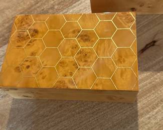 Decorative boxes, beehive pattern