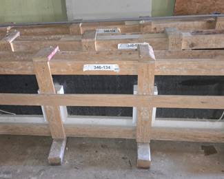 new in shipping crates marble tops, decorative edged
