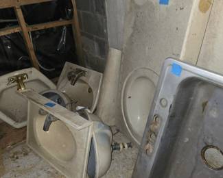 new & old sinks