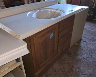 bathroom cabinet & top