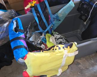 life jackets, scuba