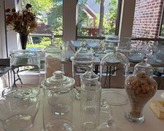 Various apothecary jars