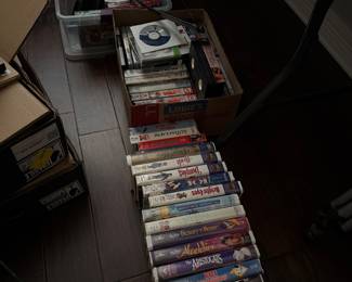 VHS, DVDs movies and Disney