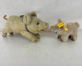 Vintage Steiff Stuffed Pigs
